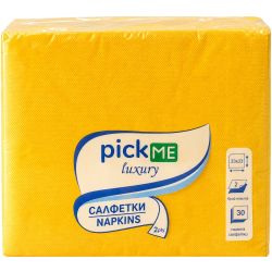 Pick Me салфетки цветни лукс 33х33 см (30 бр.)
