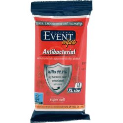 Event антибактериални влажни кърпички XL (15 бр.)