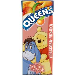 Queen's Disney нектар ябълка и праскова 30% (200 мл)