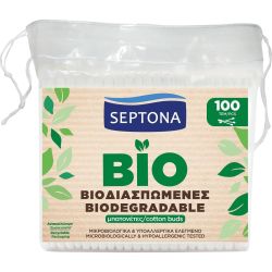 Septona биоразградими клечки за уши, пакет (100 бр.)