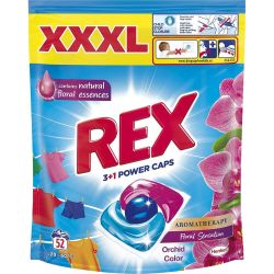 Rex Aromatherapy Floral Sensation Orchid гел капсули за пране, 52 пранета (52 бр.)