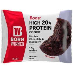 Born Winner Boost протеиново куки двоен шоколад с боровинка (75 г)