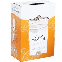 Вила Ямбол бяло вино шардоне, Bag in Box (3 л)