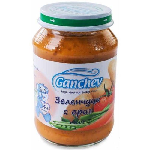 Ганчев пюре зеленчуци с ориз (190 г)