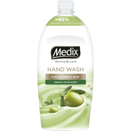 Medix Derma Care Creamy Olive Scent течен сапун, пълнител (800 мл)