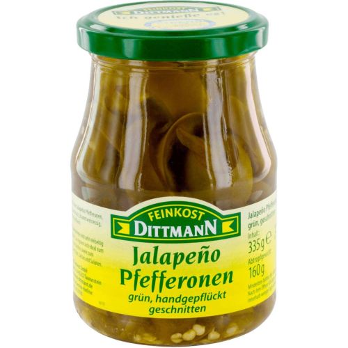 Feinkost Dittmann люто нарязано халапеньо (160 г)