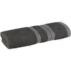 Dilios Crystal хавлиена кърпа тъмно сиво, размер 70 см х 140 см