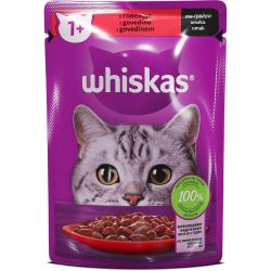 Whiskas пауч говеждо (85 г)