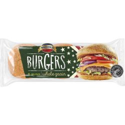 McGold пълнозърнести хлебчета за бургери с трици, 6 бр. х 60 г (300 г)