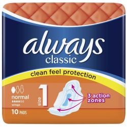 Always Classic Normal дамски превръзки (10 бр.)