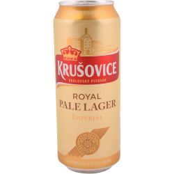 Krusovice Royal Pale Lager Imperial бира, кен (500 мл)