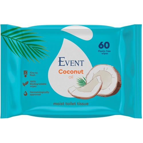 Event влажна тоалетна хартия с масло от кокос (60 бр.)