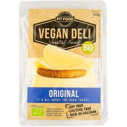 Fit Food Vegan Deli био веган сирене натюр, слайс (160 г)