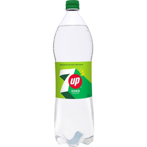 7UP газирана безалкохолна напитка, без захар (2 л)