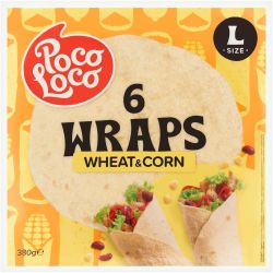 Poco Loco царевични тортили, 6 бр., 25 см (380 г)