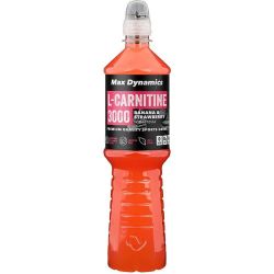 Max Dynamics L-Carnitine напитка за спортуване ягода и банан (750 мл)