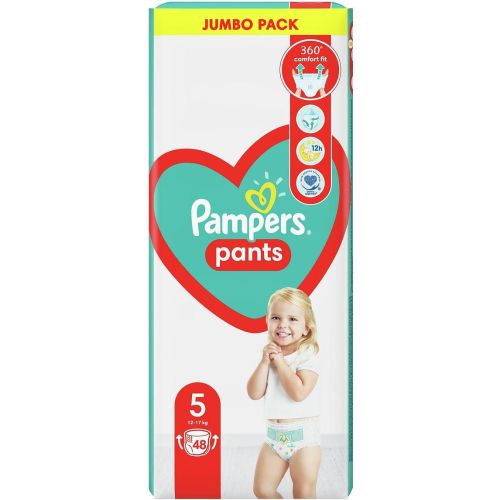 Pampers гащички Junior 5, 12 кг - 17 кг (48 бр.)