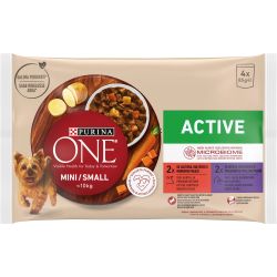 Purina One Mini Active храна за кучета с говеждо (340 г)