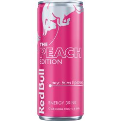 Red Bull енергийна напитка бяла праскова (250 мл)