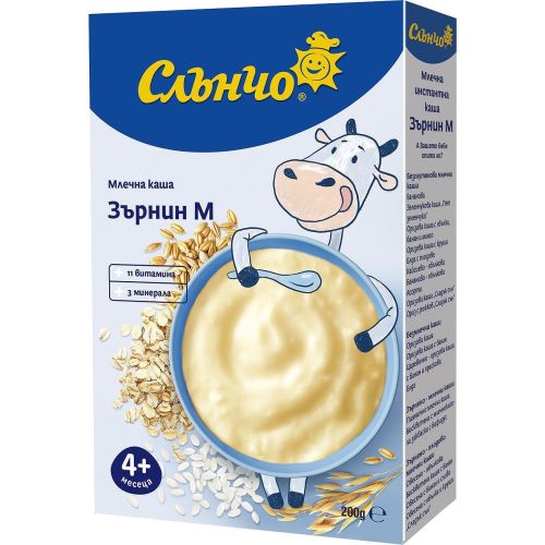Слънчо млечна каша Зърнин М (200 г)