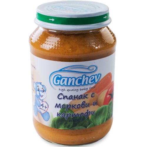 Ганчев пюре от спанак с картофи и моркови (190 г)