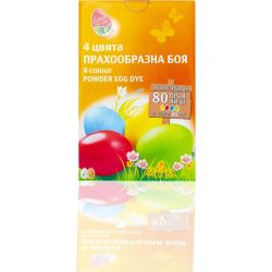 Pet боя за яйца, прахообразна 4 цвята (1 бр.)