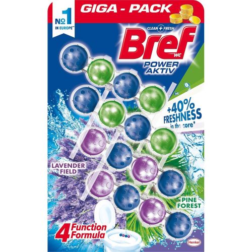Bref Power Aktiv лавандула, ароматизатор за тоалетна (50 г)
