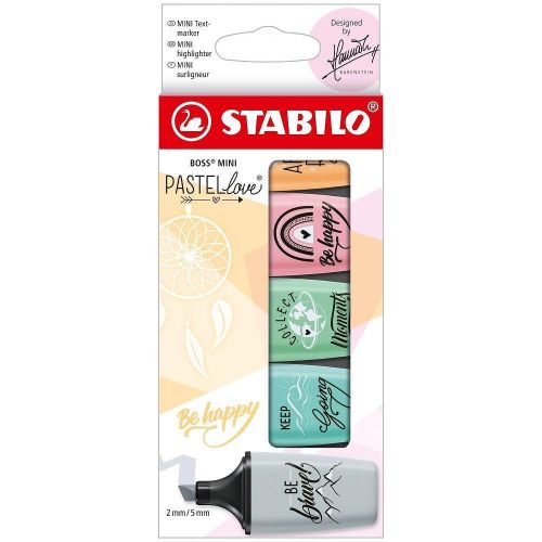Stabilo Mini Pastellov текст маркер 5 цвята (1 бр.)