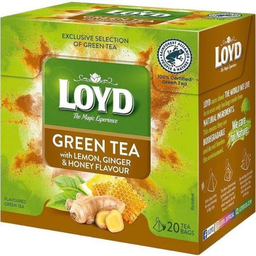 Loyd зелен чай с лимон, джинджифил и мед (40 г)