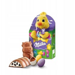 Milka великденска плюшена играчка с шоколад, различни визии (96 г)