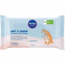 Nivea Baby Soft & Cream влажни кърпички (57 бр.)
