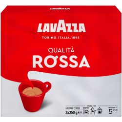 Lavazza Qualita Rossa мляно кафе, 2 бр. х 250 г (500 г)