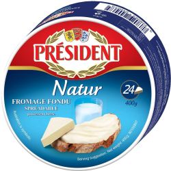 President топено сирене натурално 24 порции 45% (400 г)
