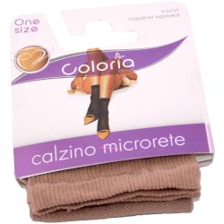 Coloria къси чорапи микромрежа цвят бежаво (1 бр.)