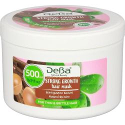 Deva Natural Beauty Strong Growth маска за коса с хинин и арган против косопад (500 мл)