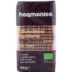 Harmonica био обикновени бисквити с краве масло и какао (150 г)