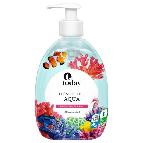 Today течен сапун Aqua, с помпа (500 мл)