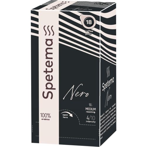 Spetema Pod Espresso Nero кафе на дози, 18 бр. х 7 г (126 г)