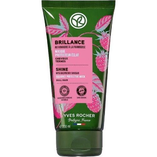 Yves Rocher Shine with Raspberry Vinegar маска за боядисана коса и блясък (200 мл)