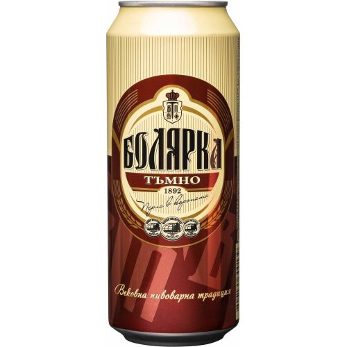 Болярка тъмна бира 11.7%, кен (500 мл)