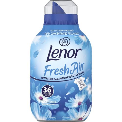 Lenor Fresh Wind омекотител, 36 пранета (504 мл)