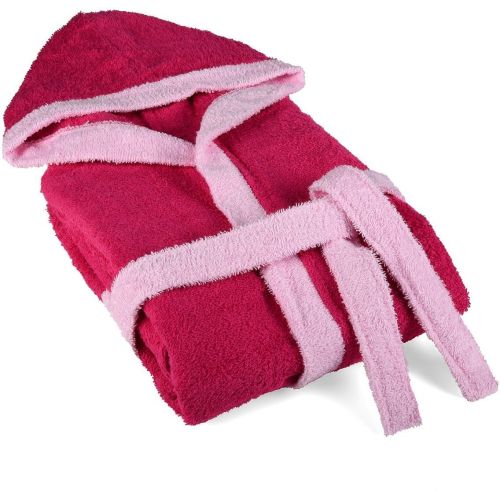 Dilios детски халат с качулка 6-8 г, розово (1 бр.)