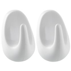 Fackelmann универсални закачалки, малки, бели, 2 бр., 4.5 см (1 бр.)