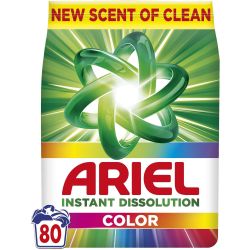 Ariel Color прах за пране за цветни тъкани, 80 пранета (5.2 кг)