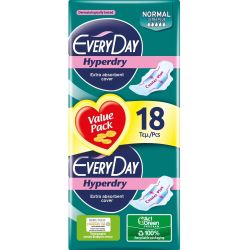 Everyday Hyperdry Normal дамски превръзки (18 бр.)