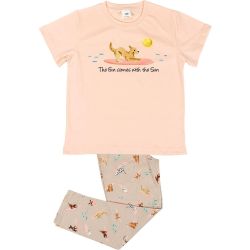 Christy детска пижама с къс ръкав и дълъг панталон за момиче, куче (1 бр.)