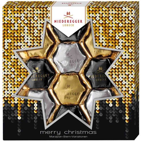 Niederegger коледни звезди от марципан (125 г)