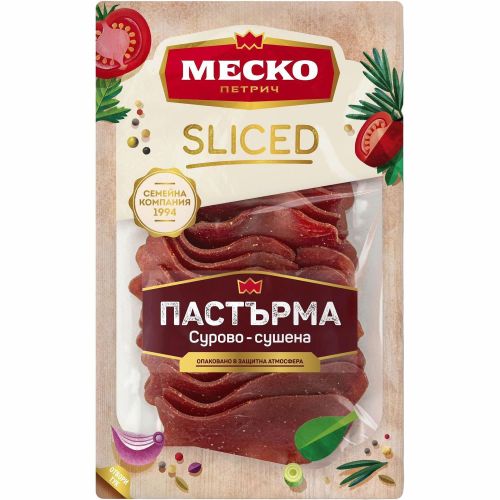 Меско говежда пастърма, слайс (80 г)