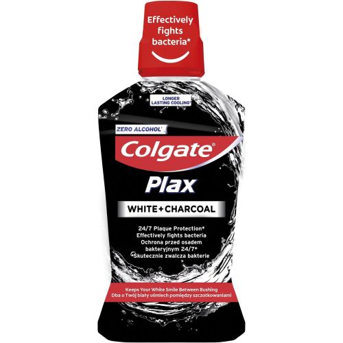 Colgate Plax White & Charcoal вода за уста (500 мл)