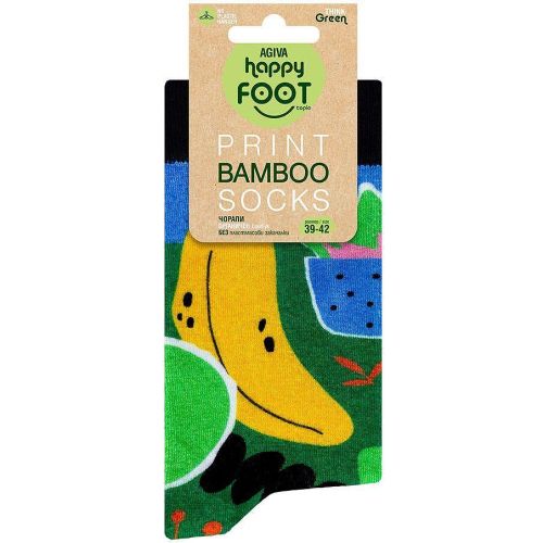 Happy Foottopia принт чорапи, 78% бамбук, джунгла, размер 39-42 (1 бр.)
